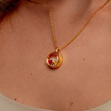 Load image into Gallery viewer, Floating Round Memory Locket - Gold