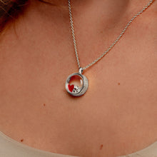 Load image into Gallery viewer, Floating Round Memory Locket - Silver