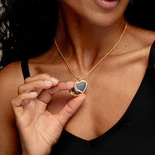 Load image into Gallery viewer, Heart Ashes Resin Locket - Gold