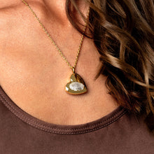Load image into Gallery viewer, Fingerprint Drop Heart Urn Necklace - Gold
