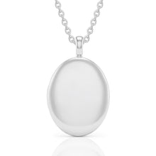 Load image into Gallery viewer, Silver Oval Personalised Handwriting Locket - Silver