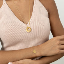 Load image into Gallery viewer, Heart Bracelet - Solid 14k Gold