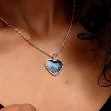 Load image into Gallery viewer, Heart Ashes Resin Necklace - Silver