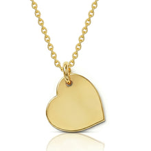 Load image into Gallery viewer, Drop Heart Handwriting Necklace - Gold
