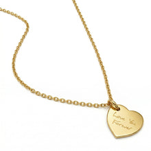 Load image into Gallery viewer, Drop Heart Handwriting Necklace - Gold