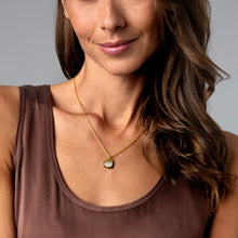 Load image into Gallery viewer, Fingerprint Drop Heart Personalised Necklace - Gold