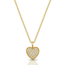 Load image into Gallery viewer, Heart Urn With Crystals Necklace - Gold
