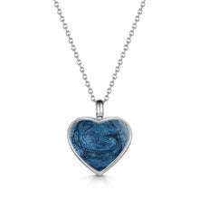 Load image into Gallery viewer, Heart Ashes Resin Necklace - Silver