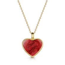 Load image into Gallery viewer, Heart Ashes Resin Necklace - Gold
