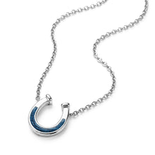 Load image into Gallery viewer, Horseshoe Ashes Resin Necklace - Silver