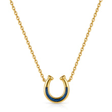 Load image into Gallery viewer, Horseshoe Ashes Resin Necklace - Gold