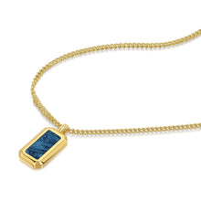 Load image into Gallery viewer, Ingot Cremation Ashes Resin Necklace - Gold