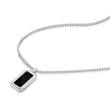 Load image into Gallery viewer, Ingot Cremation Ashes Resin Necklace - Silver