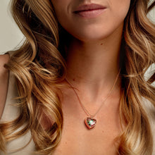 Load image into Gallery viewer, Floating Heart Memory Locket - Rose Gold