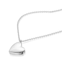 Load image into Gallery viewer, Drop Heart Locket - Silver