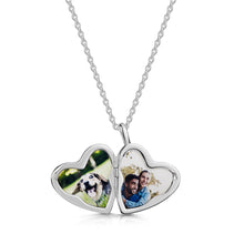 Load image into Gallery viewer, Drop Heart Locket - Silver