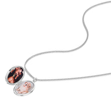 Load image into Gallery viewer, Large Oval Mother of Pearl Locket - Silver