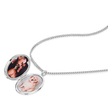 Load image into Gallery viewer, Large Oval Mother of Pearl Locket - Silver