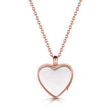 Load image into Gallery viewer, Floating Heart Memory Locket - Rose Gold