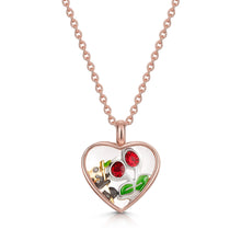 Load image into Gallery viewer, Floating Heart Memory Locket - Rose Gold