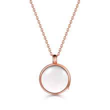 Load image into Gallery viewer, Floating Round Memory Locket - Rose Gold