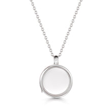 Load image into Gallery viewer, Floating Round Memory Locket - Silver