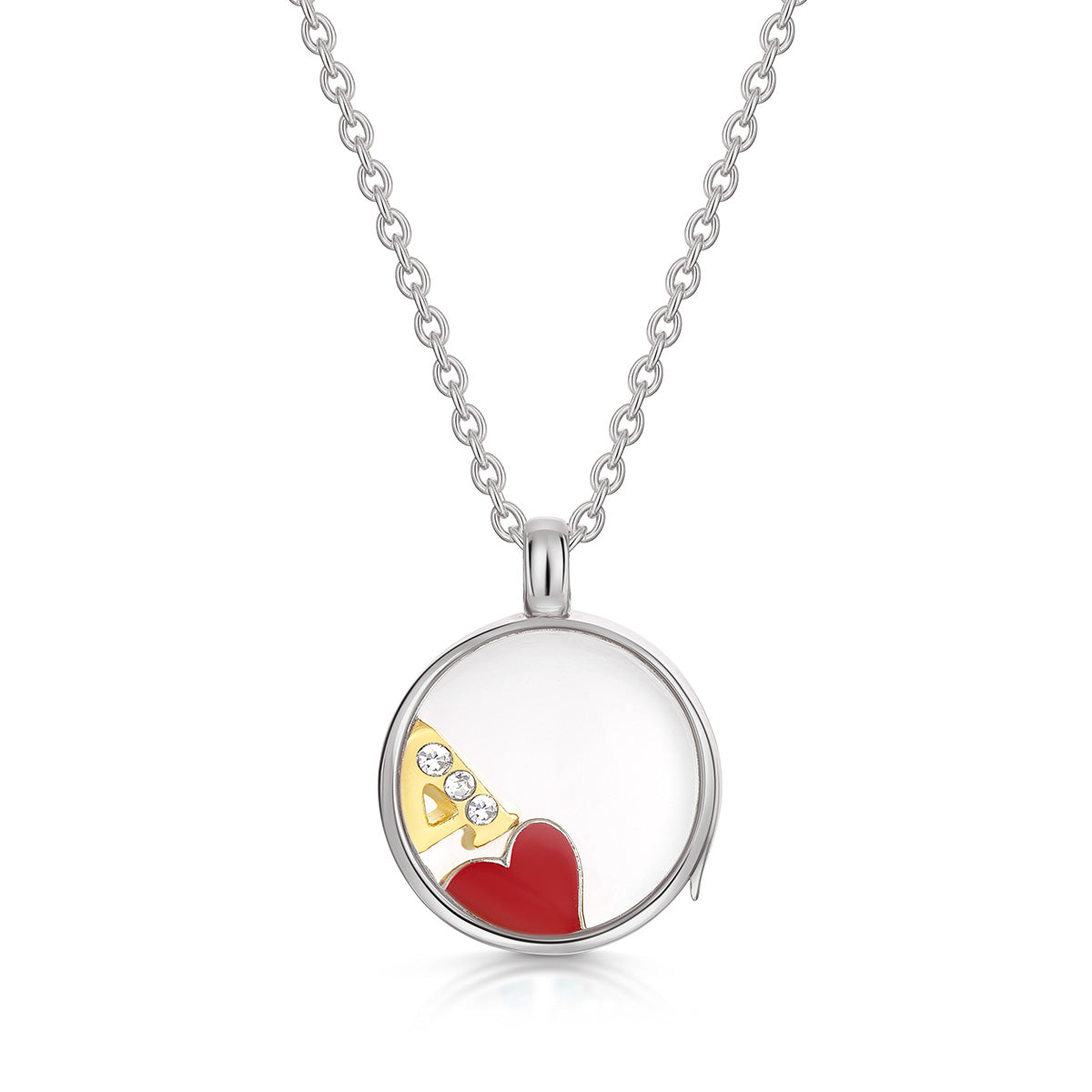 Floating Round Memory Locket Silver – LOVELOX