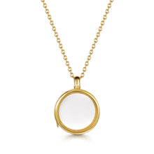Load image into Gallery viewer, Floating Round Memory Locket - Gold