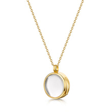Load image into Gallery viewer, Floating Round Memory Locket - Gold