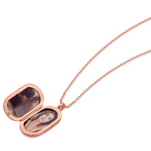 Load image into Gallery viewer, Men's Rose Gold Oval Tag Locket