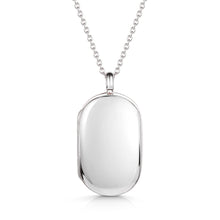 Load image into Gallery viewer, Men&#39;s Silver Oval Tag Locket
