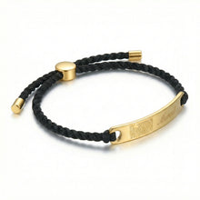 Load image into Gallery viewer, Braided Bracelet Fingerprint Gold
