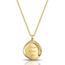 Load image into Gallery viewer, Large Organic Round Initial Necklace - Gold
