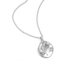Load image into Gallery viewer, Large Organic Round Initial Necklace - Silver