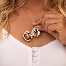 Load image into Gallery viewer, Large Tree of Life Personalised Locket – Gold