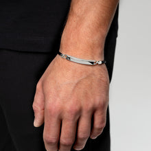 Load image into Gallery viewer, Legacy ID Bar Urn With Braided Bracelet - Silver