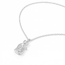 Load image into Gallery viewer, Cat Silhouette Urn Necklace - Silver