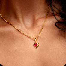 Load image into Gallery viewer, Little Heart Ashes Resin Pendant - Gold