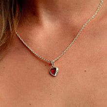 Load image into Gallery viewer, Little Heart Ashes Resin Pendant - Silver
