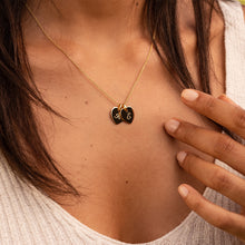 Load image into Gallery viewer, Little Twin Heart Personalised Necklace – Gold