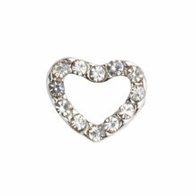 Load image into Gallery viewer, Single Heart Crystal Charm