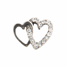Load image into Gallery viewer, Interlocking Heart Crystal Charm