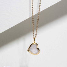 Load image into Gallery viewer, Drop Heart Ashes Resin Pendant - Gold