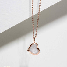 Load image into Gallery viewer, Drop Heart Ashes Resin Pendant - Rose Gold