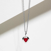Load image into Gallery viewer, Little Heart Ashes Resin Pendant - Silver