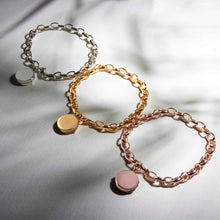 Load image into Gallery viewer, Links Round Locket Bracelet – Rose Gold