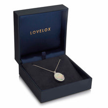 Load image into Gallery viewer, Mother Of Pearl Oval Locket - Silver