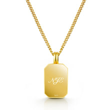 Load image into Gallery viewer, Men's Black Onyx Ingot Urn - Gold