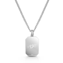 Load image into Gallery viewer, Men's Black Onyx Ingot Urn - Silver