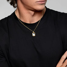 Load image into Gallery viewer, Men's Black Onyx Ingot Urn - Gold